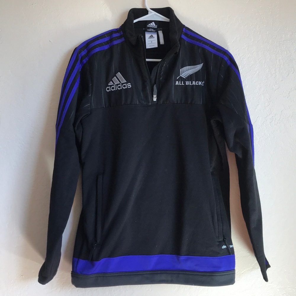 Adidas New Zealand All Blacks Rugby Sweatshirt Gem